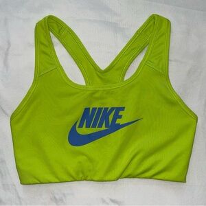 nike neon racerback sports bra